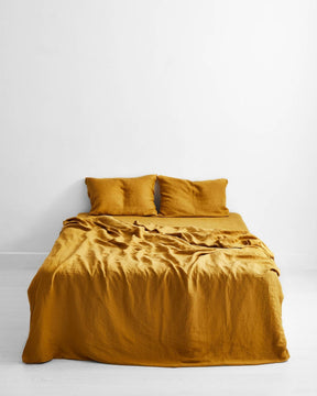 Turmeric 100% Flax Linen Pillowcases (Set of Two)