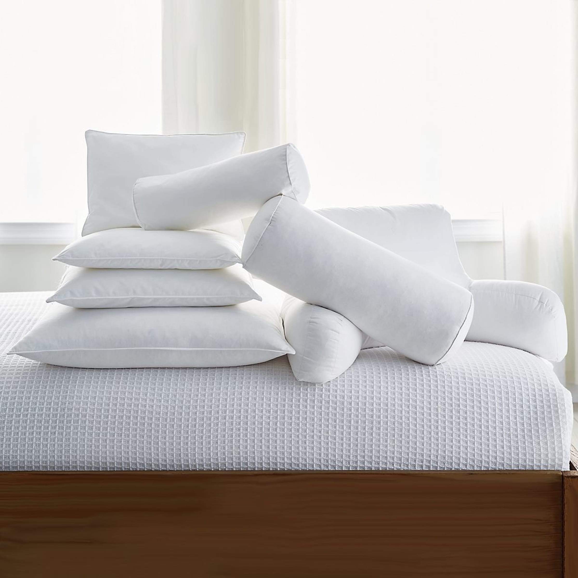 Feather and Down Firm Density Square Pillow Inserts