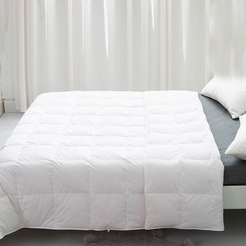 100% White Down Quilt Lightweight Comforter Duvet Insert Blanket